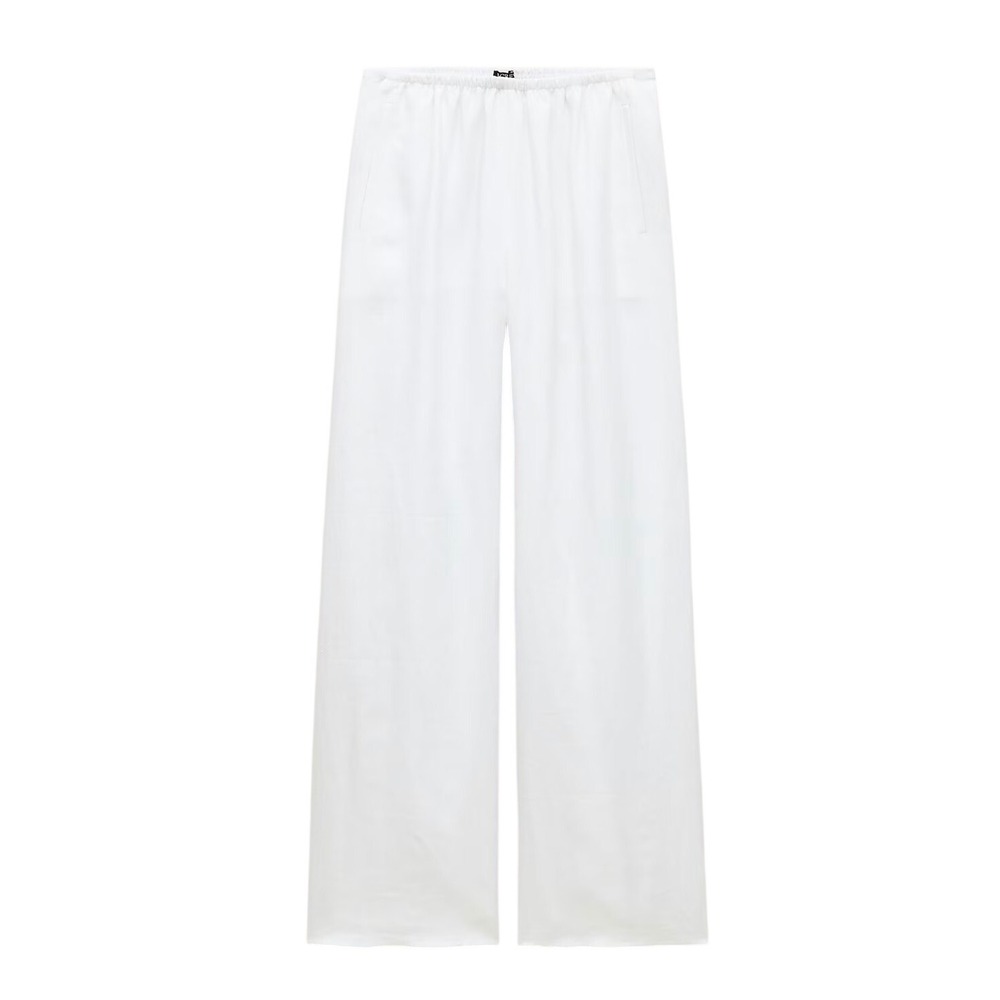 J CREW Cosmo pant linen white size SP